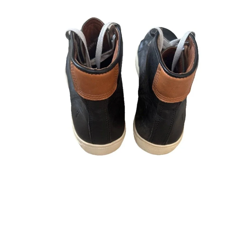 Frye Walker Mid Lace Boots Men's Black  Brown Leather Mid / High Top Shoe Size 9